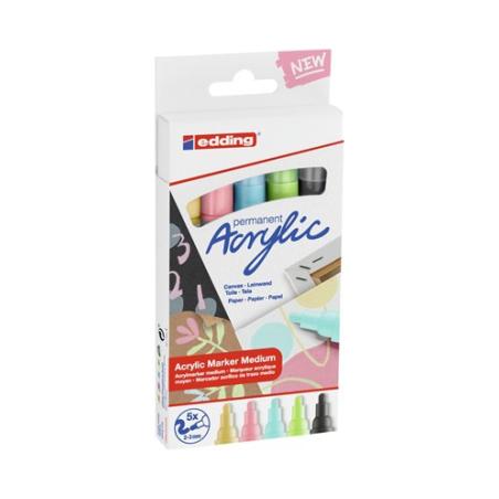 5300 acrylic marker fine marcador permanente Negro, Azul, Verde, Rosa, Amarillo 5 pieza(s)