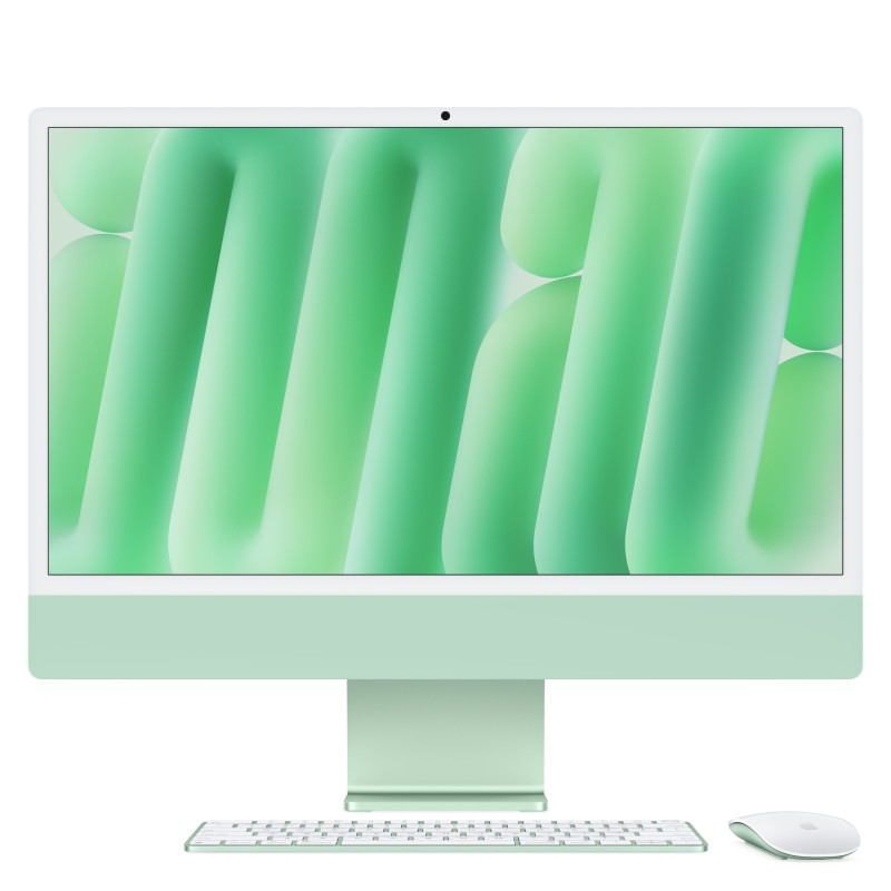 iMac Apple M M4 59,7 cm (23.5") 4480 x 2520 Pixeles PC todo en uno 24 GB 512 GB SSD macOS Sequoia Wi-Fi 6E (802.11ax) Verde