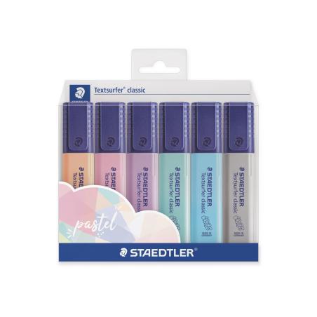 364 C marcador 6 pieza(s) Azul claro, Gris claro, Menta, Melocotón, Rosa, Violeta
