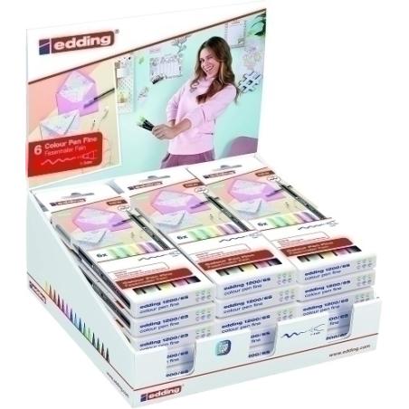 ROTUL.EDDING 1200 PASTEL EST.6 EXP.18
