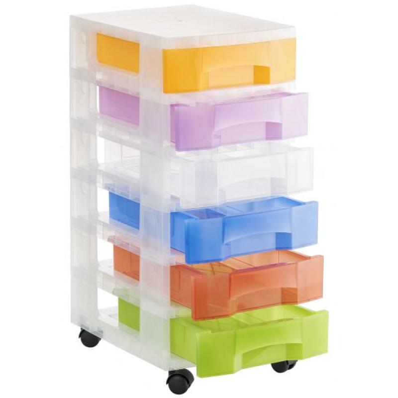 1006R SU TL cajonera para oficina Transparente, Blanco Polipropileno