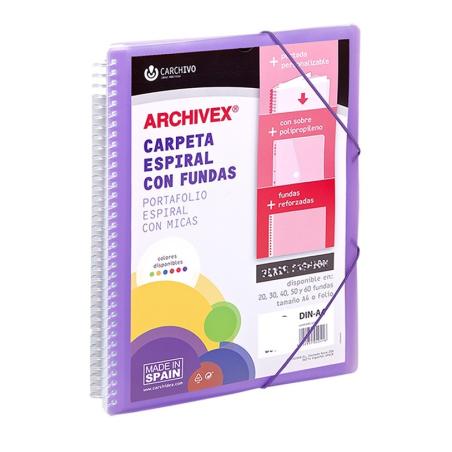53036056 carpeta de cartón A4 Violeta