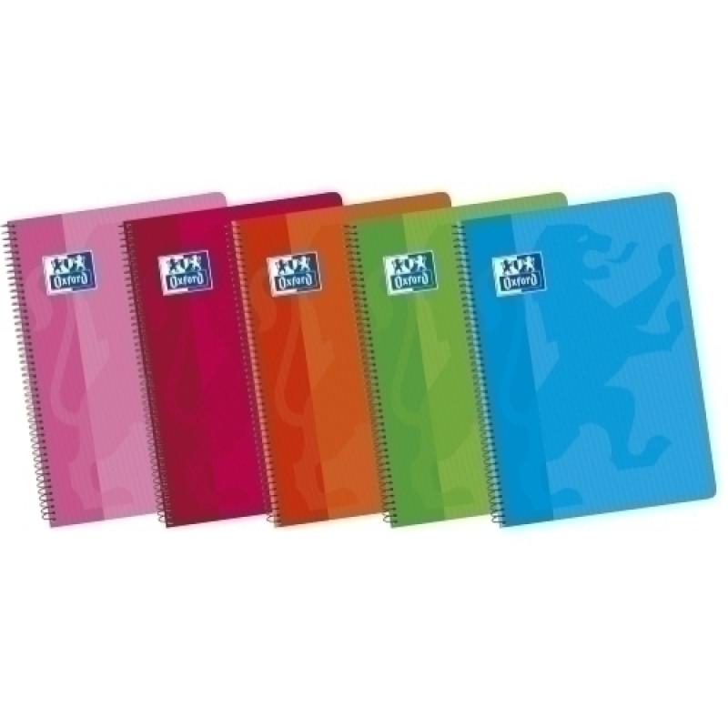 BLOCK OXF.SCH.BLANDA Fº 80h LISO COL.(5) - Pack de 5 unidades