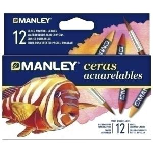 CERAS MANLEY ACUARELABLES ESTUCHE DE 12