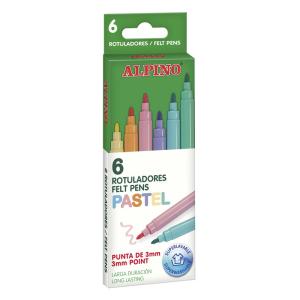 AR001004 rotulador Fino Multicolor 6 pieza(s)