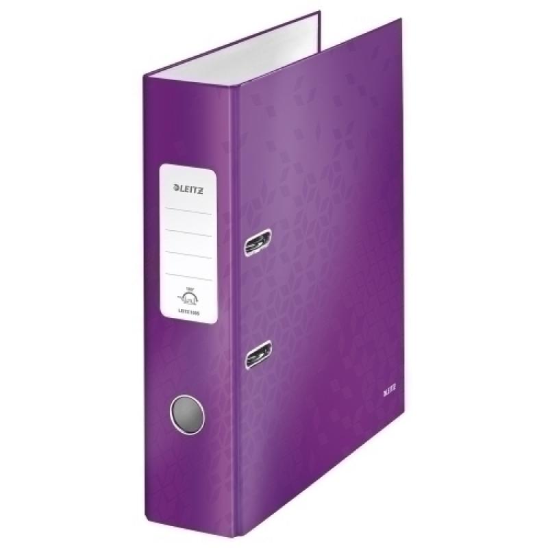 ARCHIVADOR LEITZ WOW A4 180º 80mm VIOLET - Pack de 10 unidades