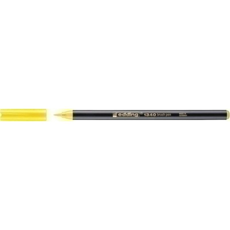 ROTUL.EDDING 1340 BRUSHPEN AMARILLO - Pack de 10 unidades