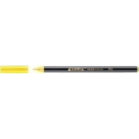 ROTUL.EDDING 1340 BRUSHPEN AMARILLO - Pack de 10 unidades