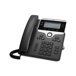 7841 teléfono IP Negro, Plata 4 líneas LCD