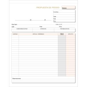 TALONARIO PEDIDOS HOLANDESA TRIPL. LOAN