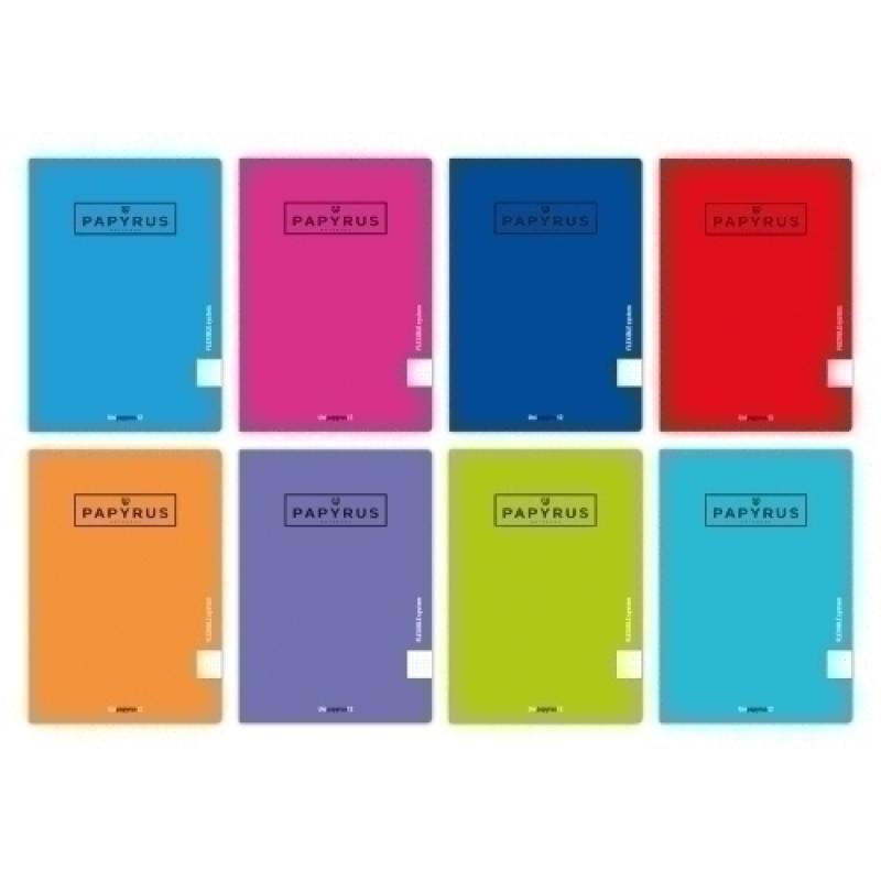 LIBRETA PAPYRUS A5+ 48h 90g PP HZ. SURT. - Pack de 10 unidades
