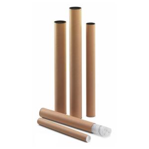 950-3 tubo para documentos 6 cm Marrón Cartón