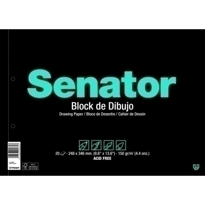 BLOC DIBUJO SENATOR Fº PROL. 20h 2T - Pack de 10 unidades