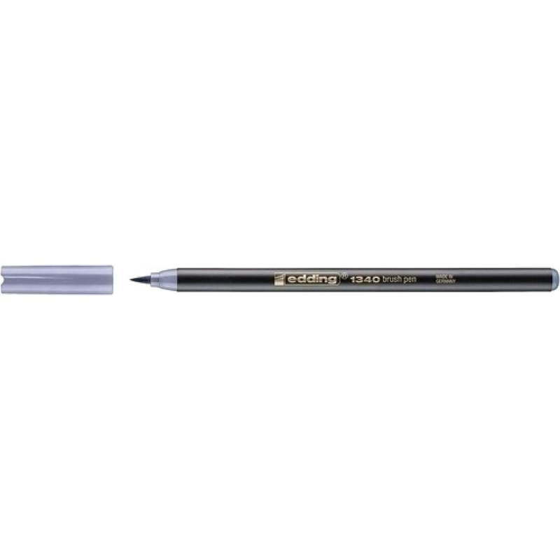ROTUL.EDDING 1340 BRUSHPEN G.PLATA - Pack de 10 unidades