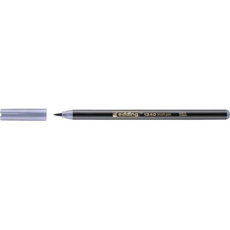 ROTUL.EDDING 1340 BRUSHPEN G.PLATA - Pack de 10 unidades