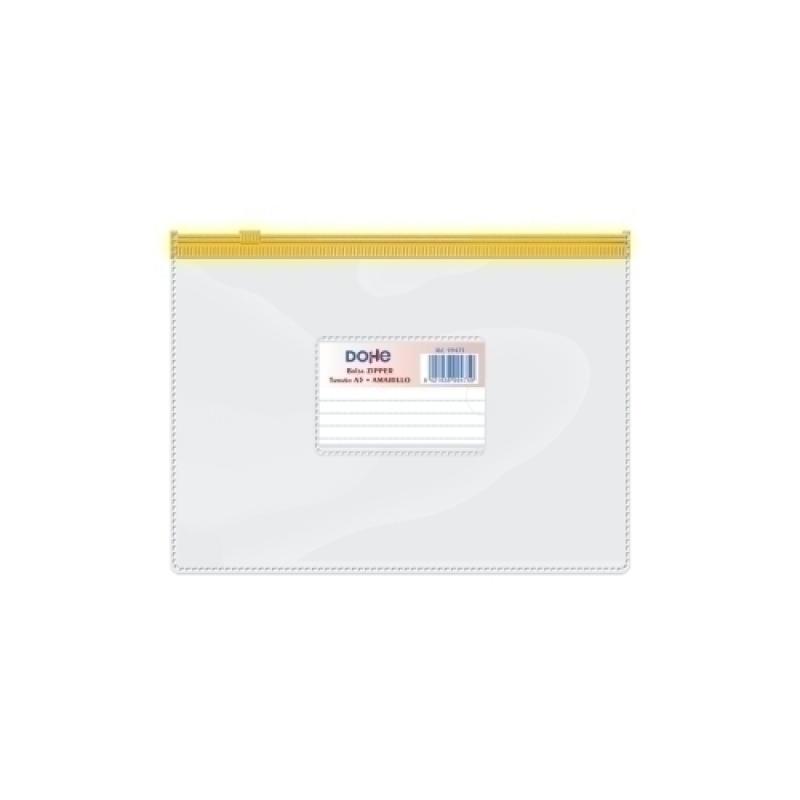 DOSSIER SOBRE DOHE ZIP A5 APAIS.PVC AMAR - Pack de 24 unidades