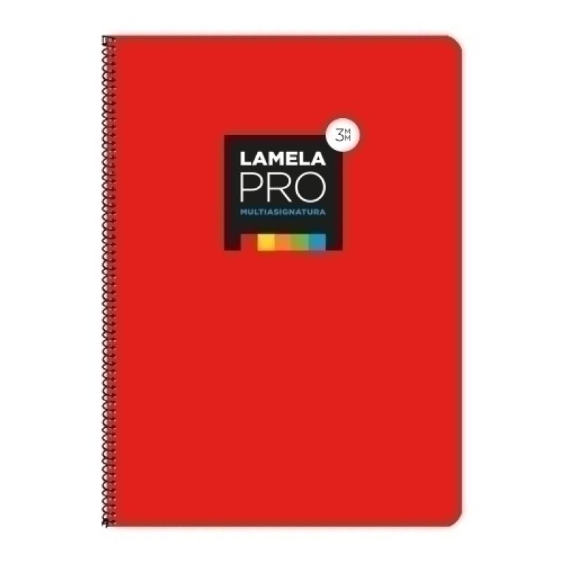 LAMELA BLOC t.DURA Fº 100h CDV. 3 ROJO - Pack de 5 unidades