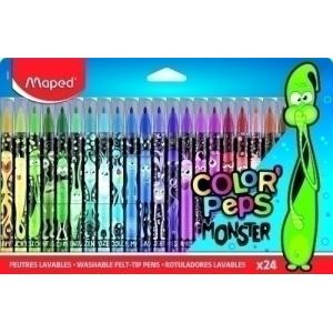 ROTUL. MAPED COLOR´PEPS MONSTER EST. 24 - Pack de 12 unidades