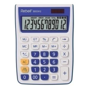 CALCULADORA MESA REBELL 12 DIG. 912 AZUL