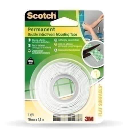 CINTA DOBLE CARA SCOTCH SOPORTE 1,5x19