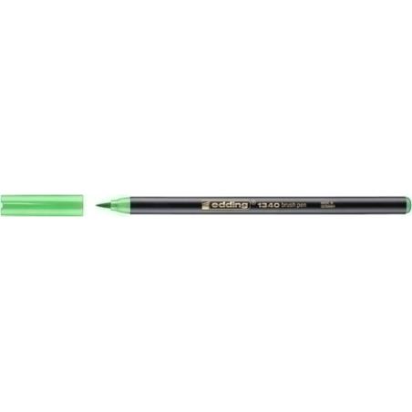 ROTUL.EDDING 1340 BRUSHPEN VD.CLARO - Pack de 10 unidades