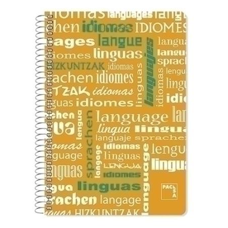 BLOCK PACSA ASIGNAT. Fº 80h CD.4 IDIOMAS - Pack de 4 unidades