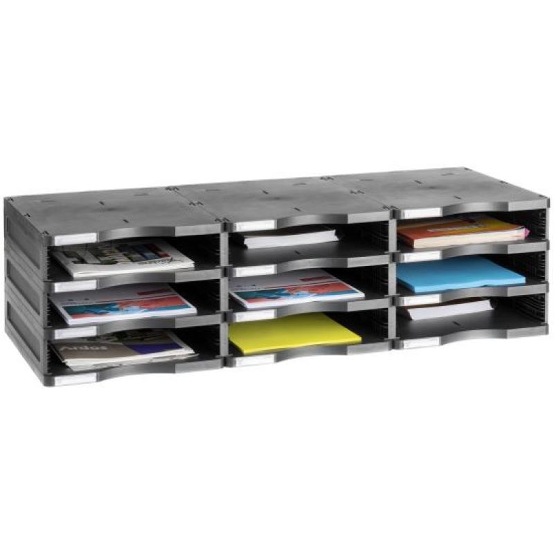 6533 NE archivador organizador Poliestireno Negro