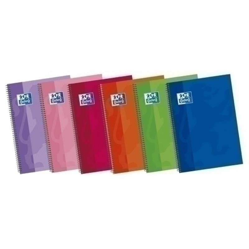 BLOCK OXF.SCH.EXTRA Fº 80h HZ. COL.(6) - Pack de 5 unidades