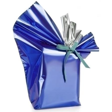PAPEL REGALO COLIBRI 30x30 AZUL METALIZA