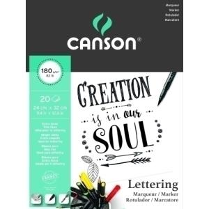 BLOCK DIB.G-C LETTERING 24x32 20h 180g - Pack de 10 unidades