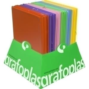 CARPETA Fº SOLAPAS 6 COLORES PVC EXP 24