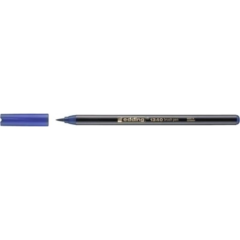 ROTUL.EDDING 1340 BRUSHPEN AZUL - Pack de 10 unidades