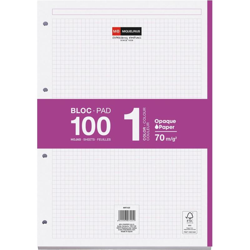 MR7425 papel de cuaderno 210 x 297 mm (A4) 100 hojas