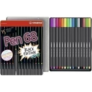 ROTUL.STABILO PEN 68 CAJA METALICA de 15 - Pack de 5 unidades