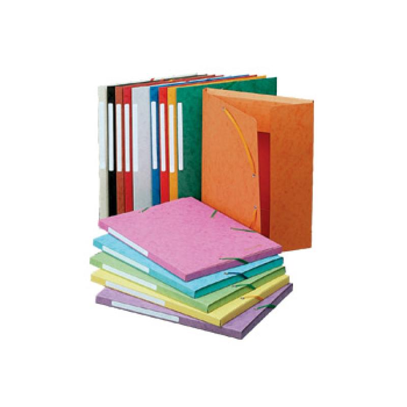 3 flap folder with label, A4 Yellow Amarillo