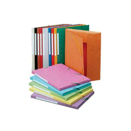 3 flap folder with label, A4 Yellow Amarillo