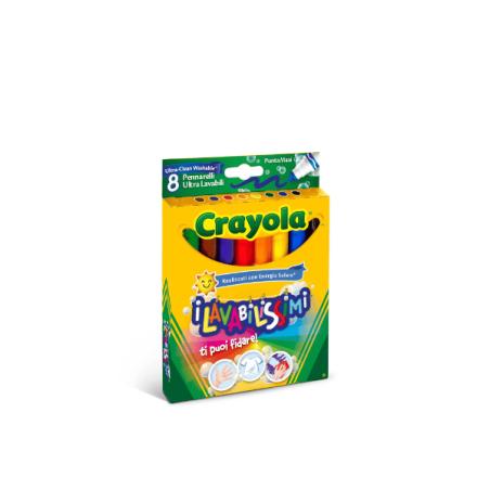 Ultra Clean Washable marcador 8 pieza(s) Punta redonda Multicolor