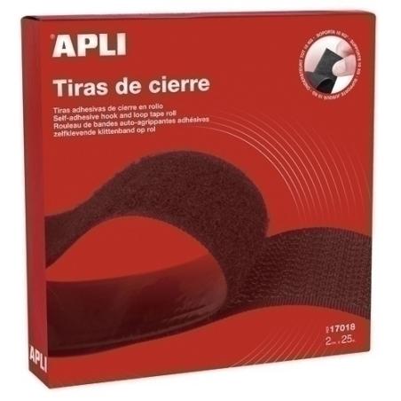 CINTA VELCRO APLI ADHESIVA 2x25 m NG