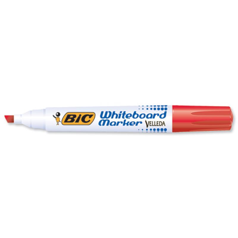 Velleda Whiteboard Marker 1751 marcador 12 pieza(s) Punta de cincel Rojo