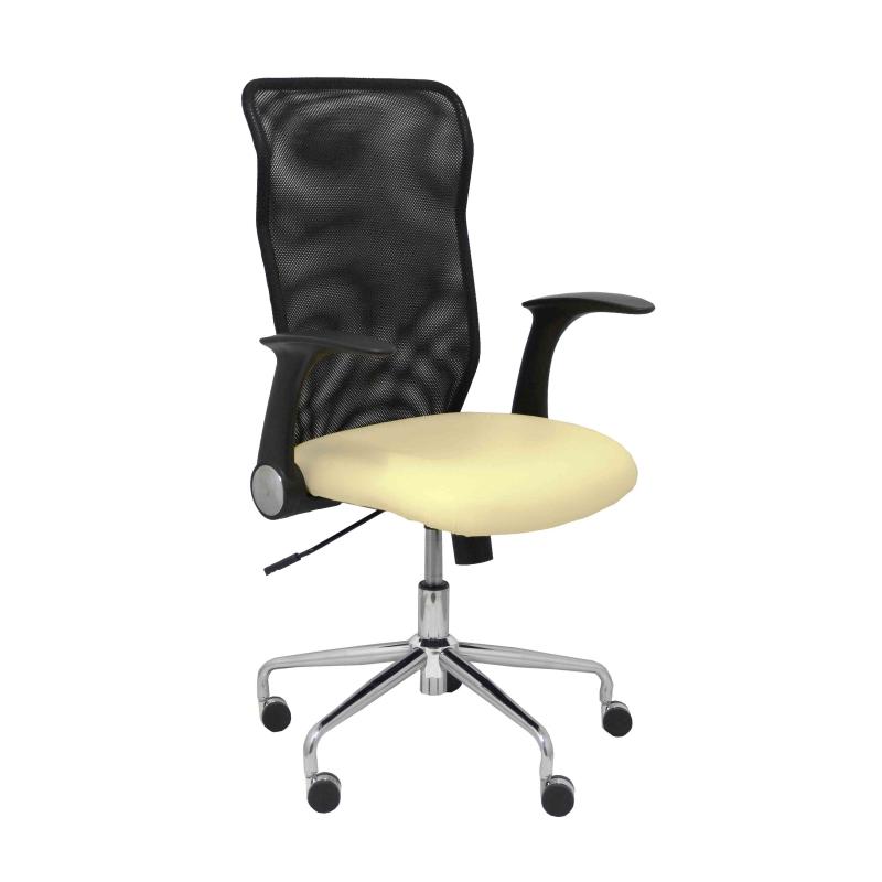 Silla Minaya similpiel crema