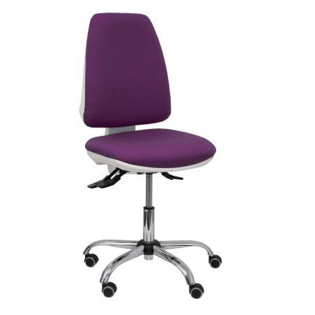 Silla Elche blanca asincro bali morado ruedas de parqué