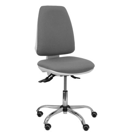 Silla Elche blanca asincro bali gris ruedas de parqué