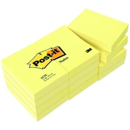 653GE etiqueta autoadhesiva Amarillo 12 pieza(s)