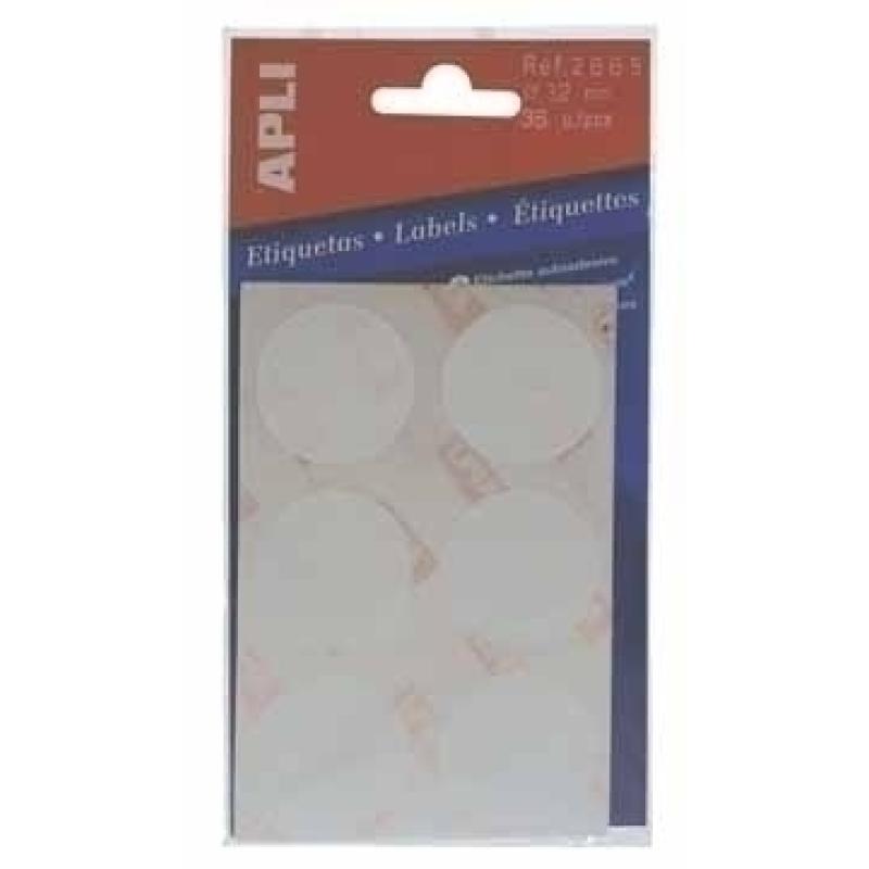 Circular labels 5 sheets 19 x 19mm Blue etiqueta autoadhesiva Azul 100 pieza(s)