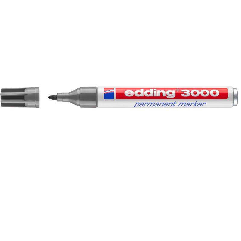 3000 marcador permanente Punta redonda Gris 1 pieza(s)