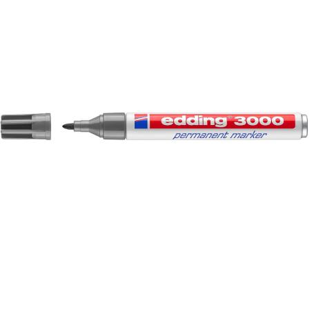 3000 marcador permanente Punta redonda Gris 1 pieza(s)