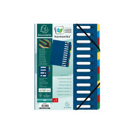 55122E lengüeta de índice Cartón Azul, Multicolor