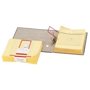 PACK 100 ENCUAD. ELBA D-CLIP STANDARD ROJO