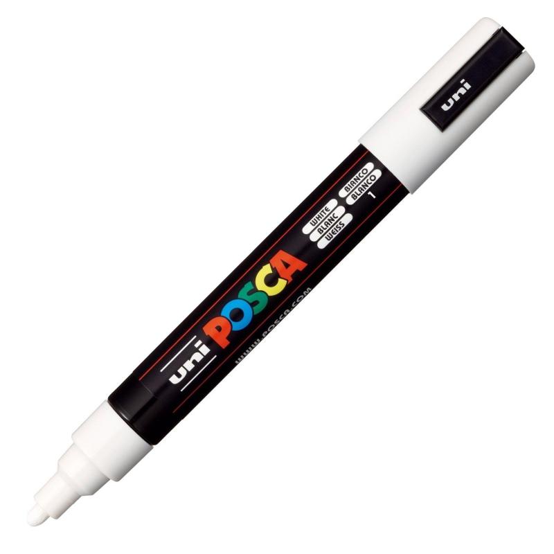 ROTULADOR UNI-BALL POSCA PC5M 1.8-2.5MM BLANCO