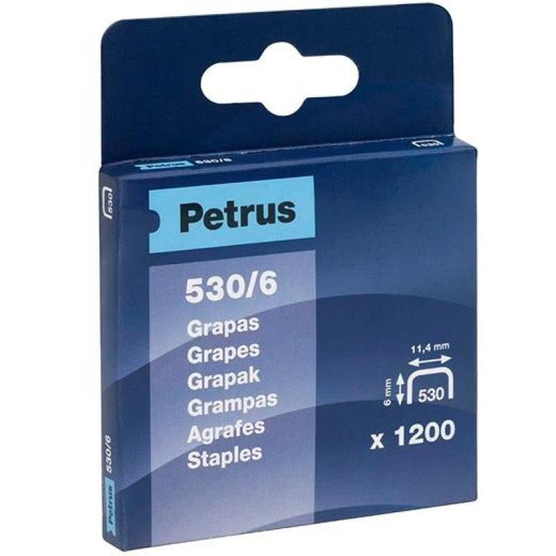 CAJA 1200U. GRAPAS PETRUS 530/6 COBREADAS